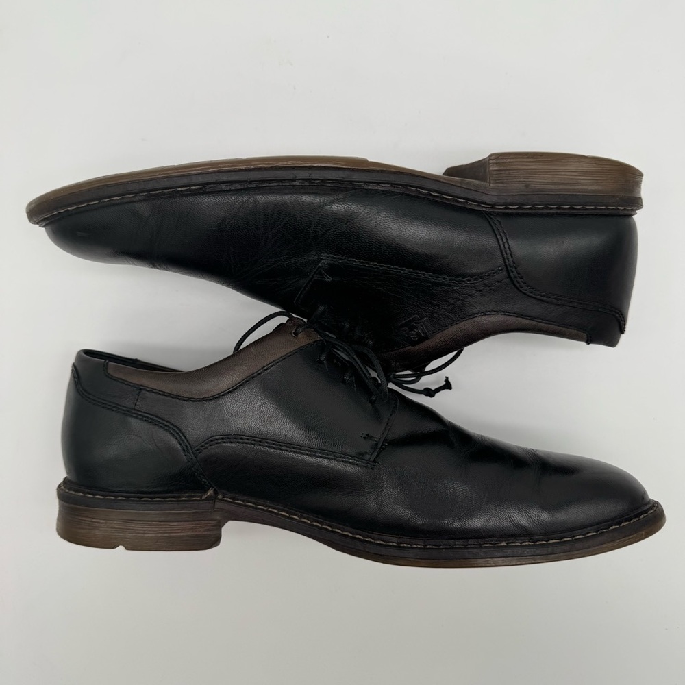 Josef Seibel Earl Black Leather Oxford Size 45/11-11.5 - Picture 7 of 15